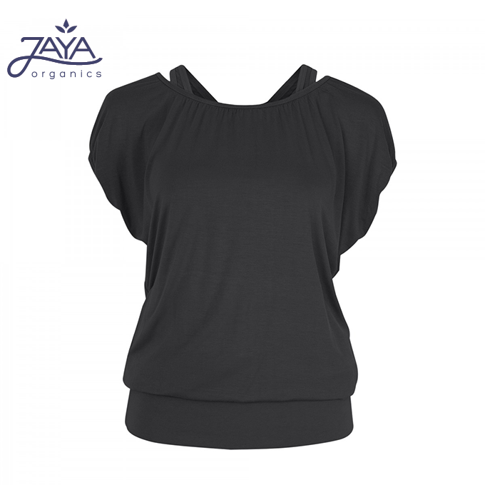 Jaya Lucy Yoga Top black little yoga store