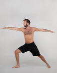Yamadhi Herren Yogashorts Sweat Casual - Schwarz