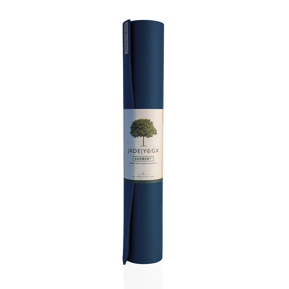 yogamatte jade rutschfest naturkautschuk harmony xw xl dunkalblau extralang