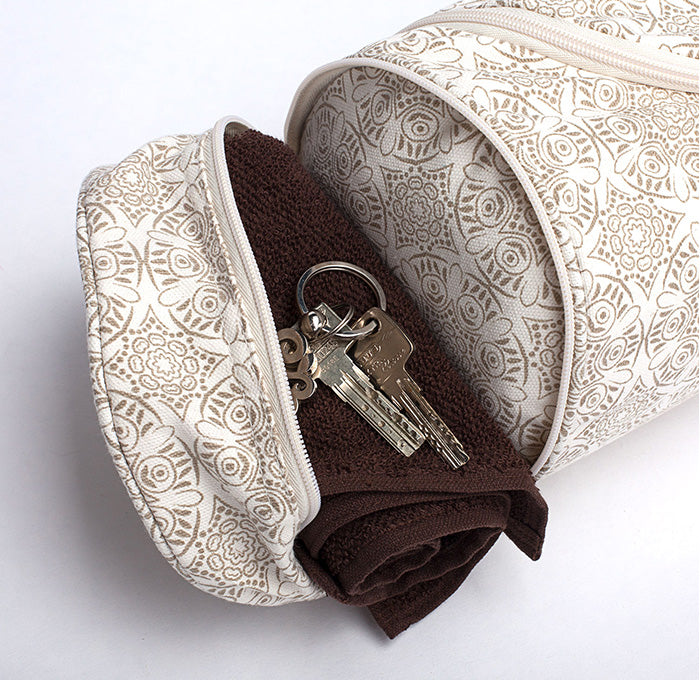 Yogatasche Asana Bag XL 70 cm - gemusterte Yogamatten-Tasche aus Baumwolle