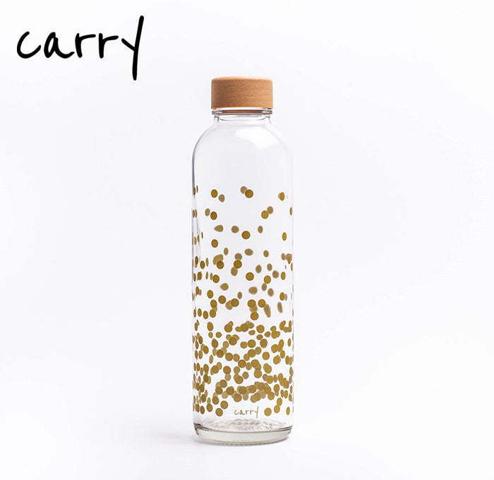 Carry Bottle PURE GOLD Glas Trinkflasche 0,7 L