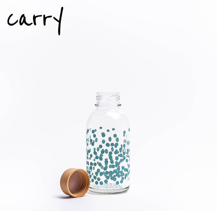 Carry Bottle MINI PURE HAPPINESS Glas Trinkflasche 0,4 L