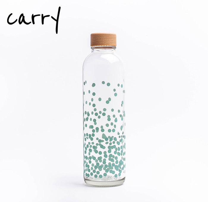 Carry Bottle PURE HAPPINESS Glas Trinkflasche 0,7 L