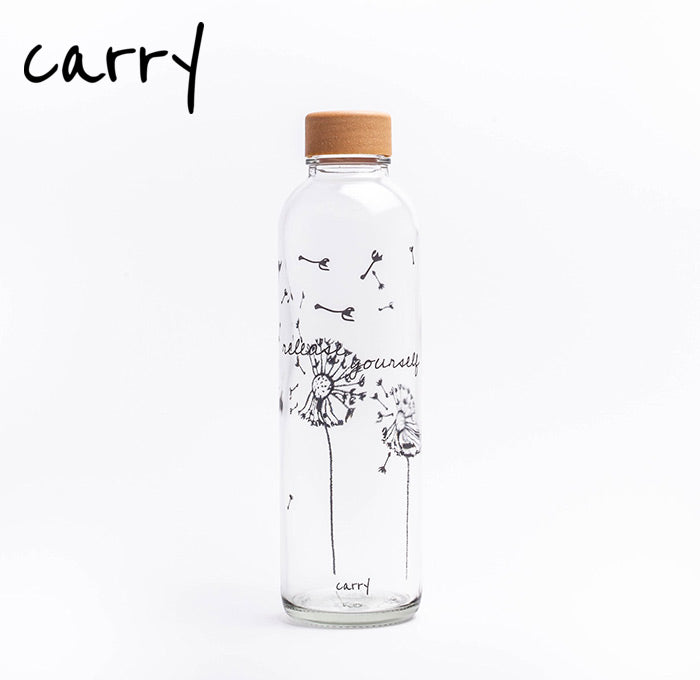 Carry Bottle RELEASE YOURSELF Glas Trinkflasche 0,7 L