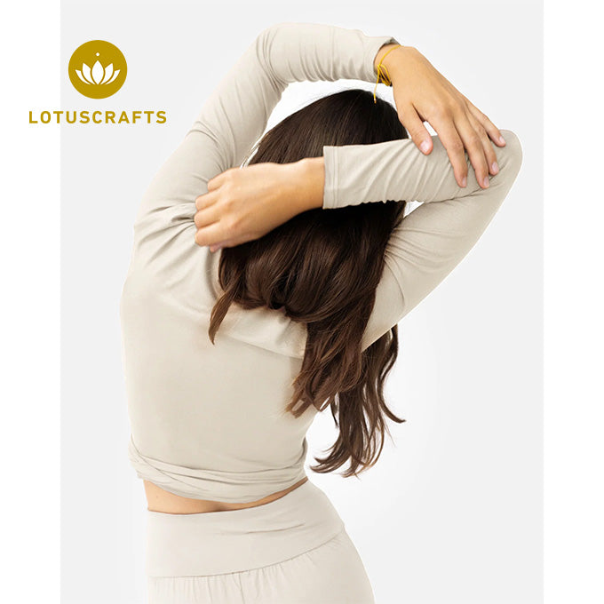 Amina Wrap Top - almond milk