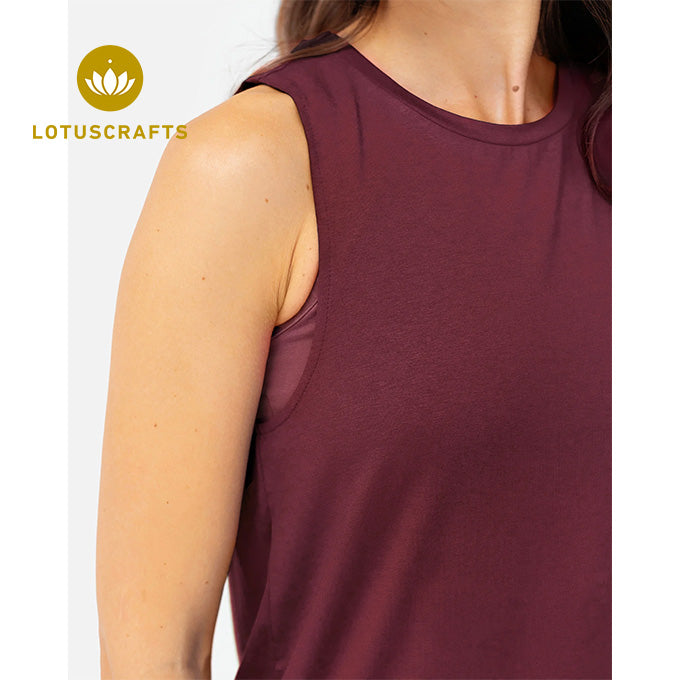 Naima Top - dark cranberry