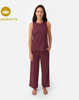Naima Top - dark cranberry
