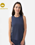 Naima Top - midnight blue