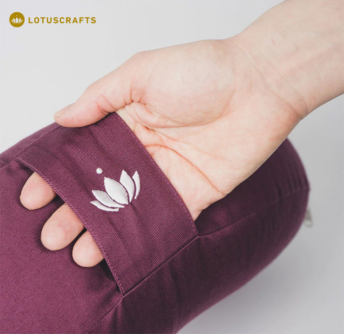 Yogakissen Halbmond Lotuscrafts Shanti Bio Baumwolle