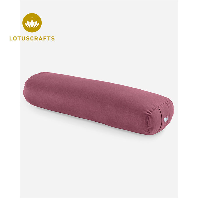 lotuscrafts yoga bolster eckig s aubergine