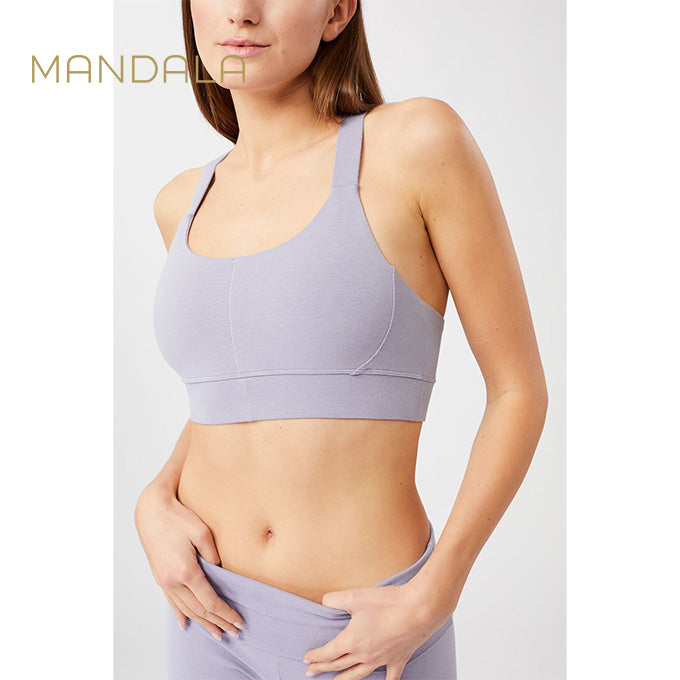 Mandala Extra Support Bra - purple rain