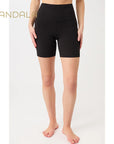 Mandala Biker Shorts Baumwolle GOTS - black