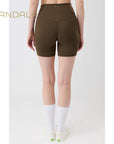 Mandala Biker Shorts - emerald