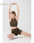 Mandala Biker Shorts - emerald