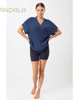 Mandala Biker Shorts - night sky