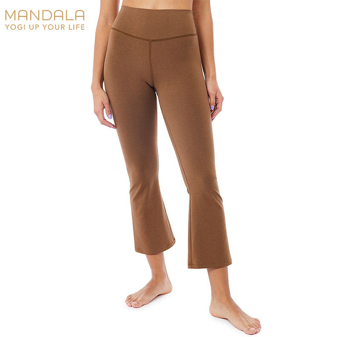 Mandala Cropped Flared Pants - western