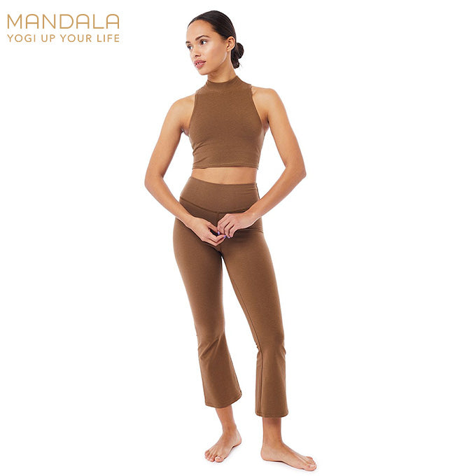 Mandala Cropped Flared Pants - western
