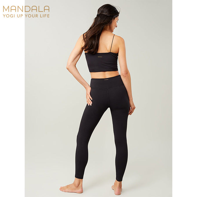 Mandala Cropped Legging - black