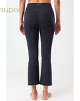 Mandala Cropped Flared Pants - night sky