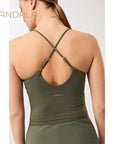 Mandala Copped Pilates Top - leaf