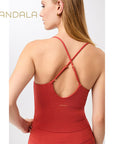 Mandala Copped Pilates Top - siena