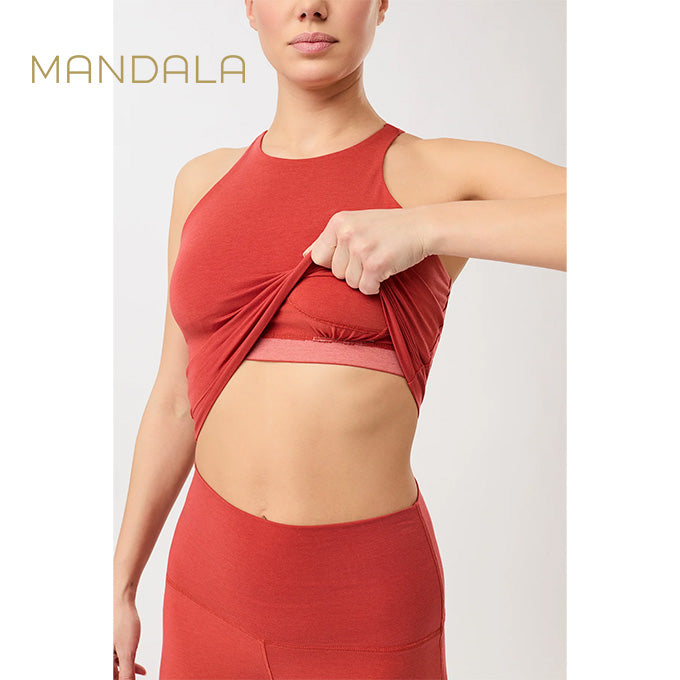 Mandala Cross Top - siena