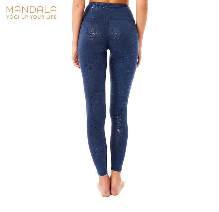 Mandala Sparkling Tights Legging glitter marine