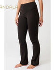 Mandala Flared Sports Pants - black