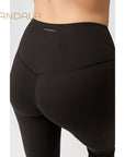 Mandala Flared Sports Pants - black