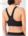 Mandala Racer Bra - black