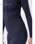 Mandala Side Ruffled Longsleeve- night sky