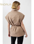 Mandala Snuggle Up Vest - taupe