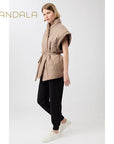 Mandala Snuggle Up Vest - taupe