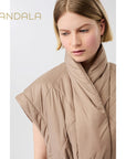 Mandala Snuggle Up Vest - taupe