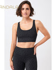 Mandala Sports Bra Printed - leo black