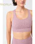 Mandala Sports Bra Printed - leo mauve