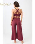 Mandala Tulip Pants - beet