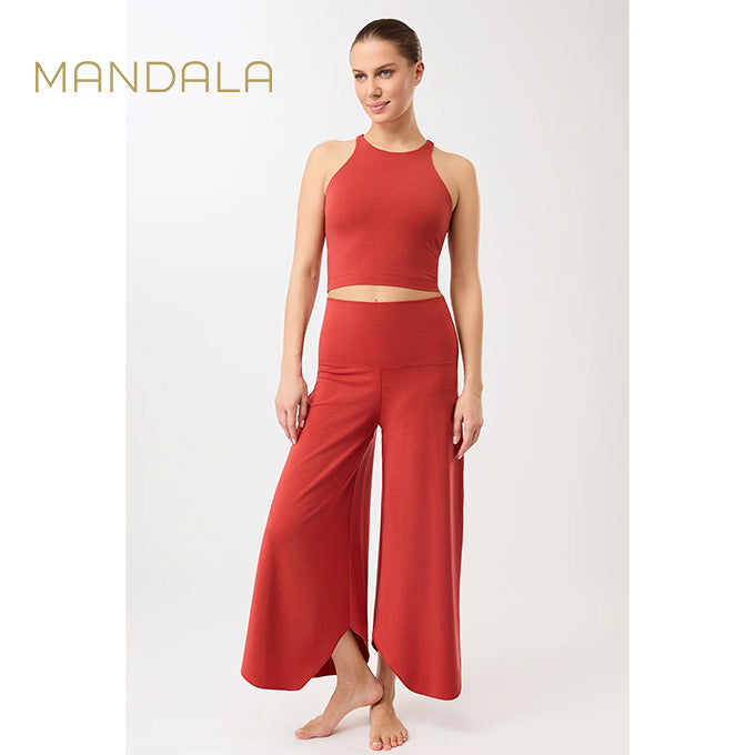 Mandala Roll over Tulip Pants - siena