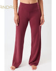 Mandala Wide Leg Pants - beet