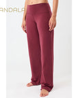 Mandala Wide Leg Pants - beet