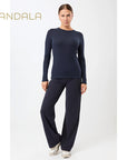 Mandala Wide Leg Pants - night sky