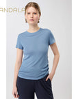 Mandala Wool T-Shirt - wave