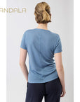 Mandala Wool T-Shirt - wave