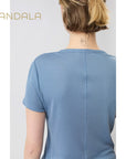 Mandala Wool T-Shirt - wave