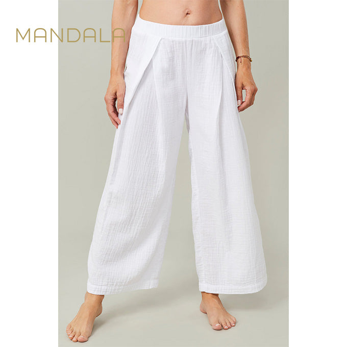 Mandala Nomad Pants - white