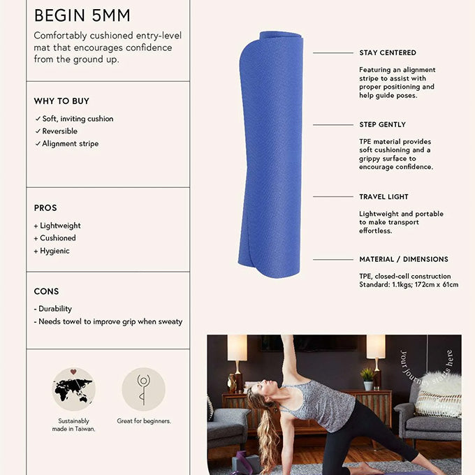Manduka Begin Yogamatte 5mm