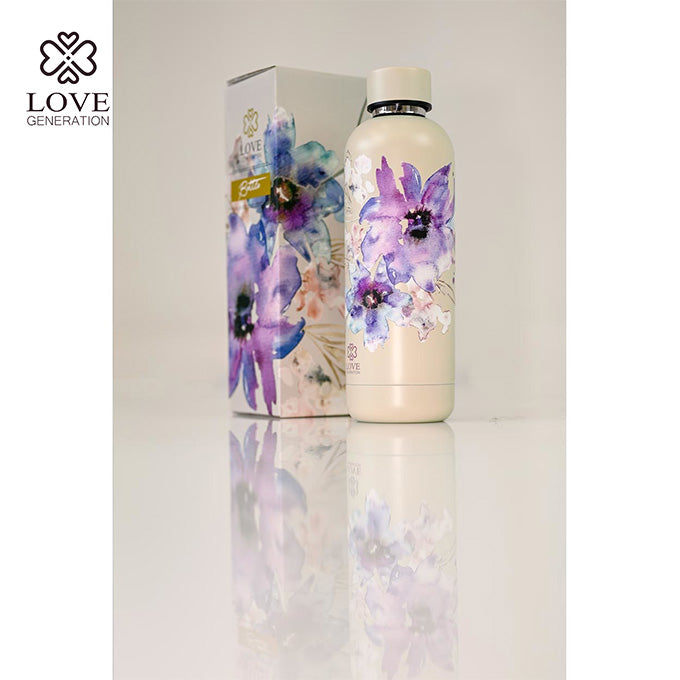 Trinkflasche Love - Sacred Sand flowers