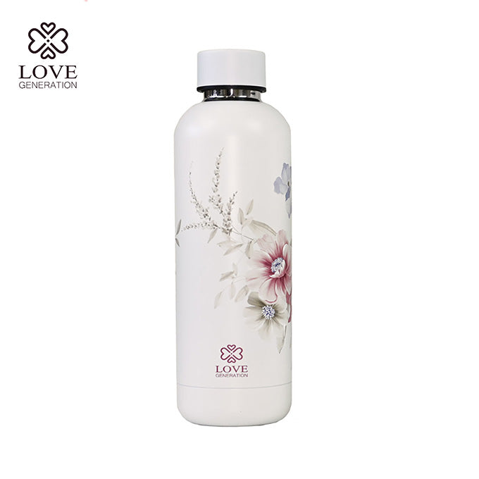 Trinkflasche Love - Wonderful White Flowers