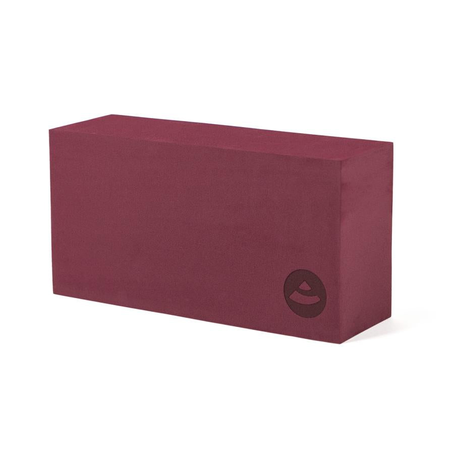 yoga block asana brick dunkelrotl