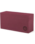 yoga block asana brick dunkelrotl